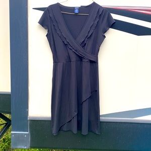 Black dress cross body top